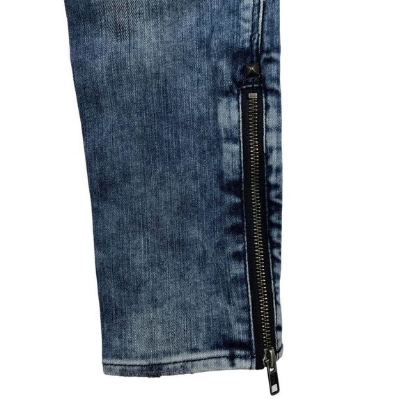 Pre-owned H&M Women Blue Jeans Slim Fit Stretch Cotton Skinny Denim US 26 Turkey - Picture 9 of 14